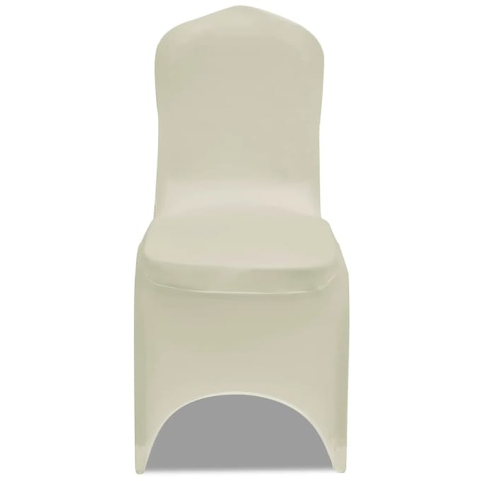 Vidaxl Elastische Stoelhoezen, 100 Stuks, Crème, 130340X2