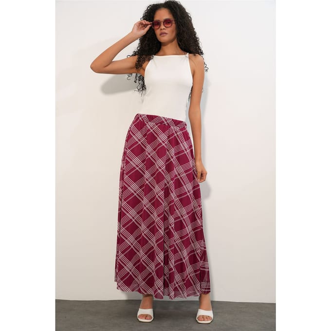 Bloemen Hoge Taille Maxi Rok