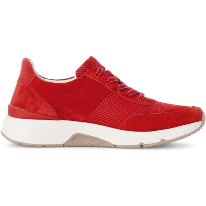 Gabor rollingsoft sensitive 66.897.48 - dames rollende wandelsneaker - Rood - maat 36 (EU) 3.5 (UK)
