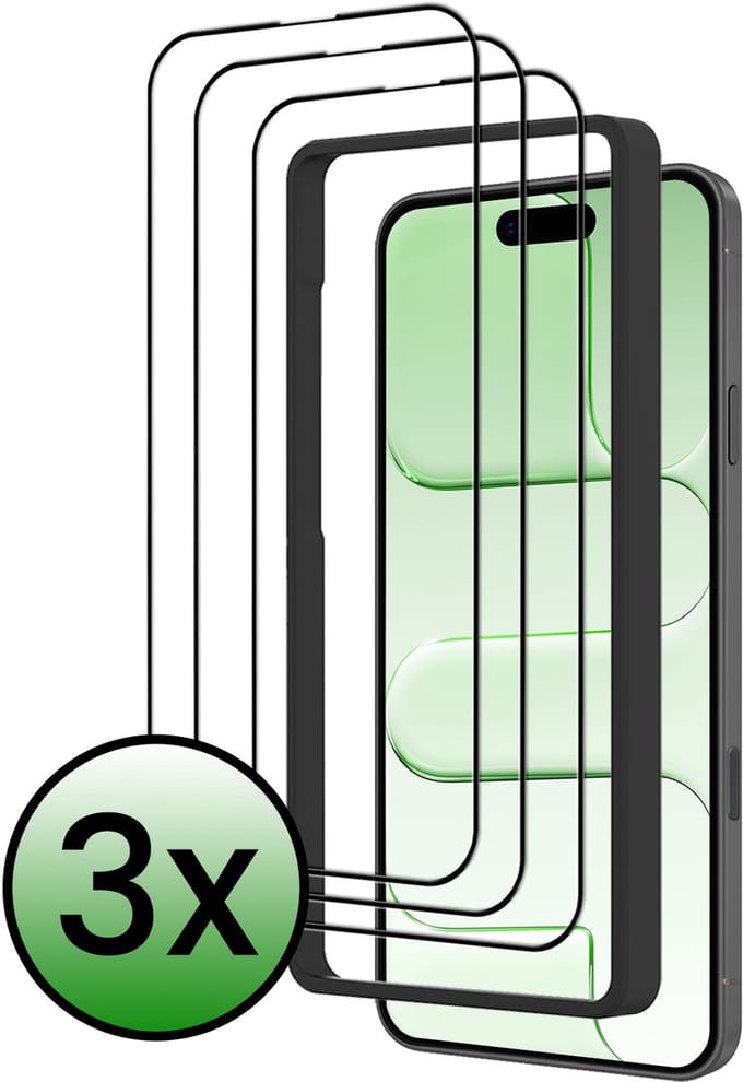 Screenprotector - 3 Stuks Geschikt voor Apple iPhone Air - Met Installatie Frame - Beschermglas - Gehard Glas - Tempered Glass - Screen Protector