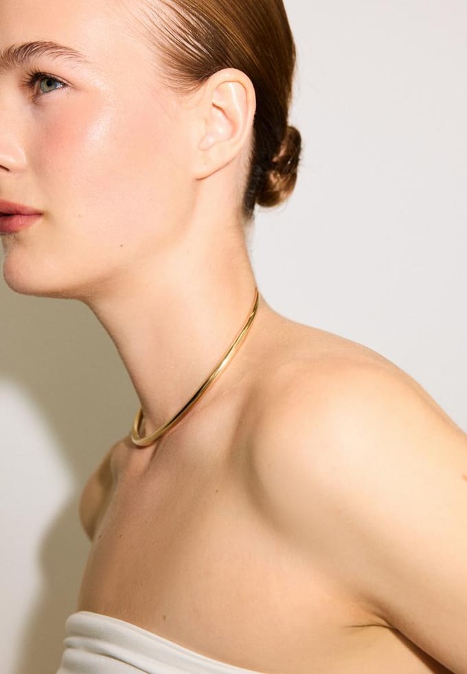 Stradivarius Flexibele choker  Goud OS