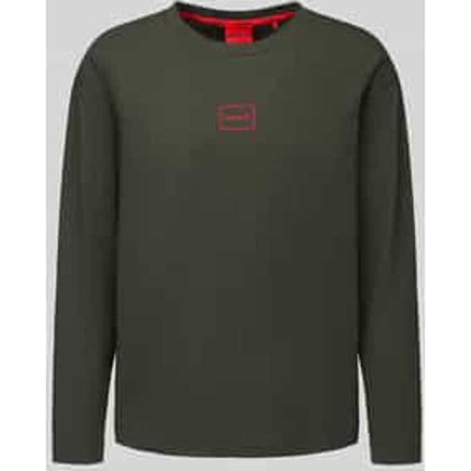 Regular fit shirt met lange mouwen van katoenmix model 'Laze Longsleeve'