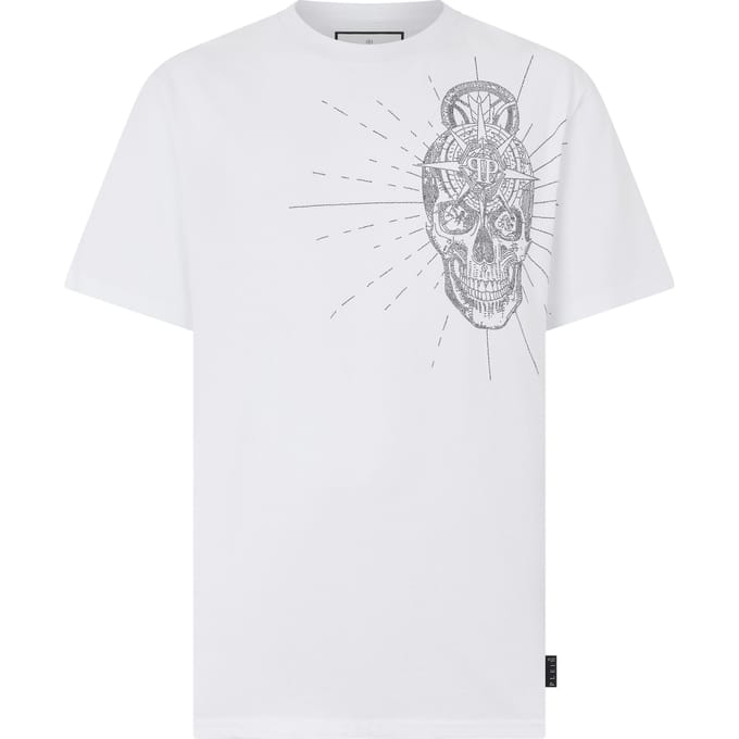 Round Neck T-Shirt Skull Stones