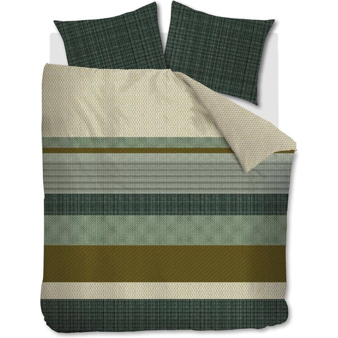 Beddinghouse Kyle dekbedovertrek - Lits-Jumeaux - 240x200/220 - Groen