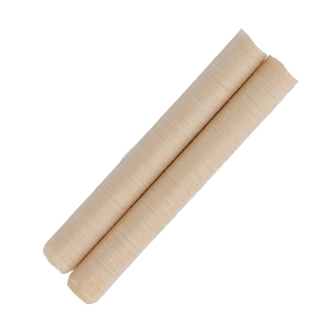 2 stuks collageen worstomhulsel gedroogd natuurlijk handgemaakt worstomhulsel voor thuis 19mm beige