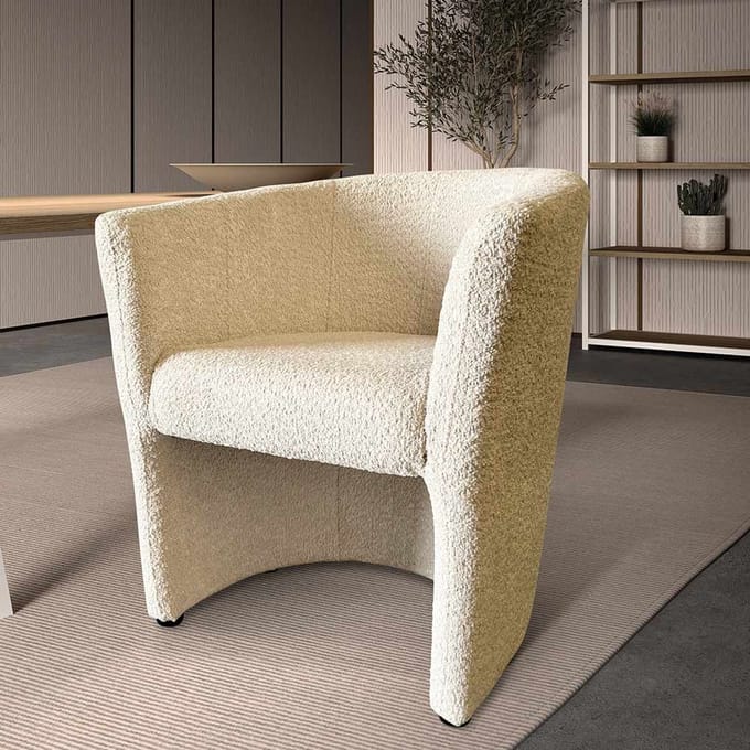 Stozy Fauteuil Zita Ecru Teddy