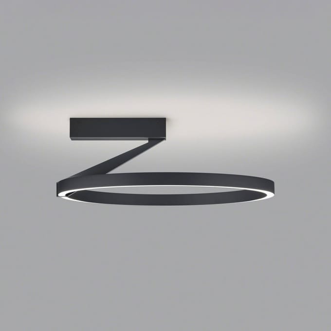 Helestra Elara LED plafondlamp up/down dim zwart