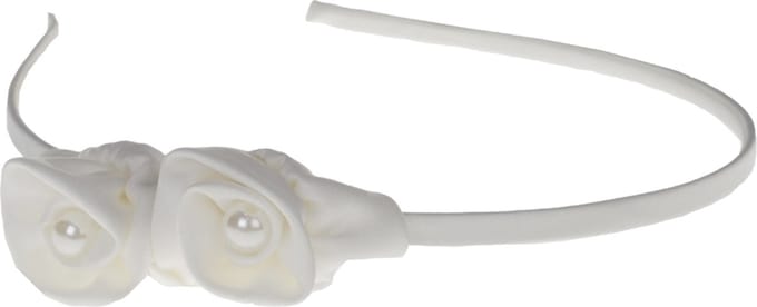 Diadeem ivoor bloemen
