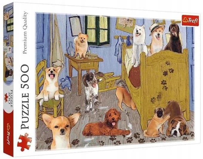 Trefl Puzzel 500 Stuk: Van Goghs Kamer met Honden