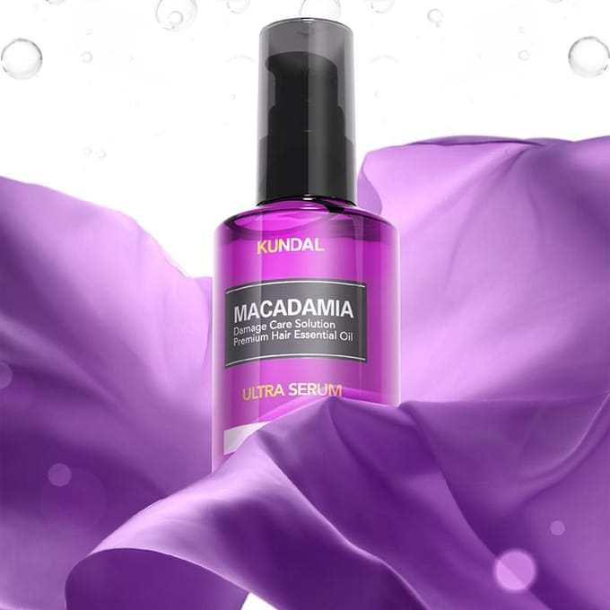 [KUNDAL] Macadamia Ultra Hair Serum #Cherry Blossom 100ml black