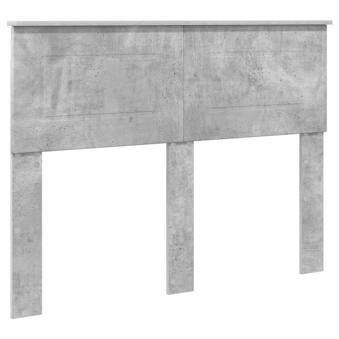 vidaXL Hoofdbord Beton Grijs Bewerkt hout