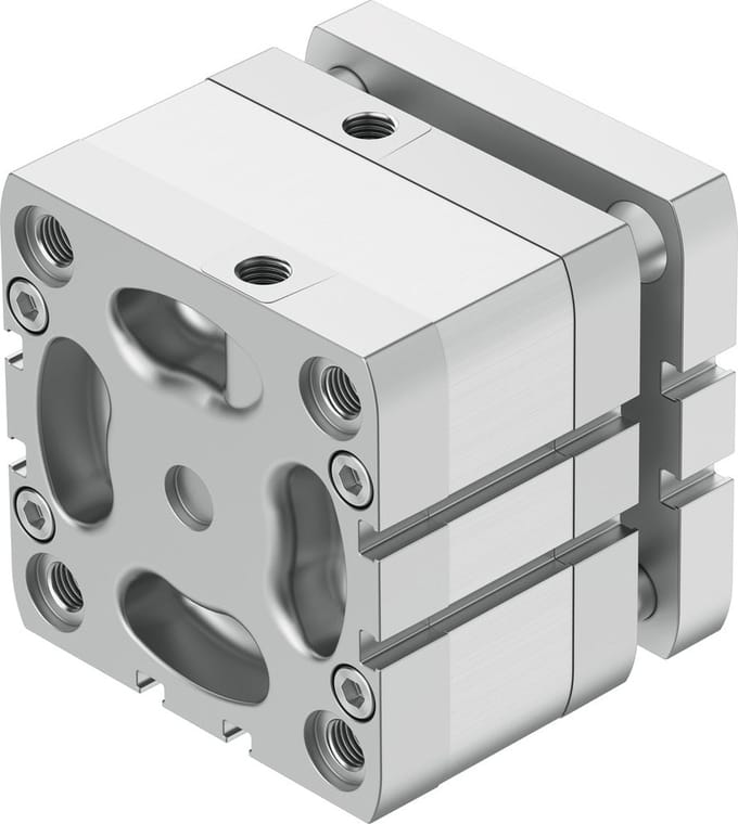 Festo Compacte Cilinder 80mm Boring 10mm Slag ISO 21287 Dubbelwerkend - 574058 - P2DRU