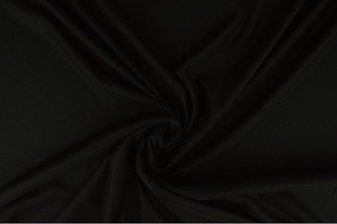15 meter tricot voering - Zwart - Stretch voering - 160cm breed