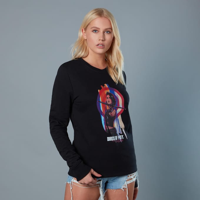 Huntress With Target Unisex Birds of Prey Sweatshirt - Black - S