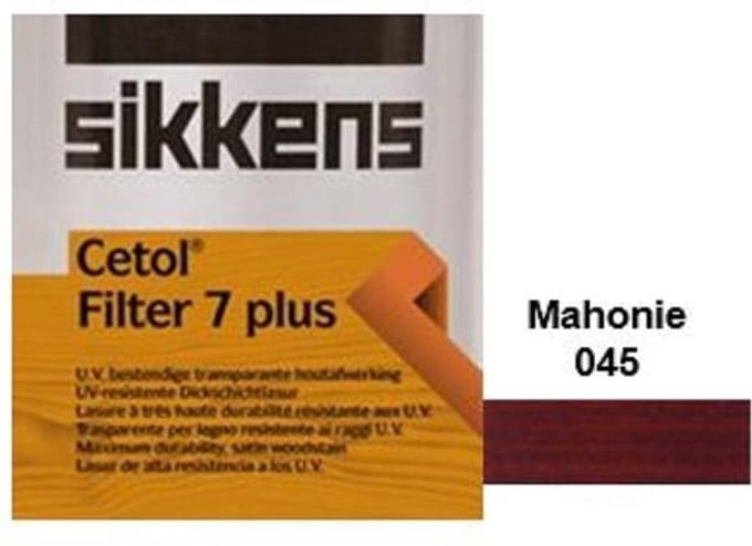 Sikkens Cetol Filter 7 Plus - 045 - Mahonie - 5 l - 16 m²/l
