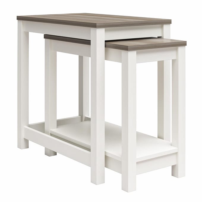 Chapel-Hill-NestingTables - Wit Eikenlook