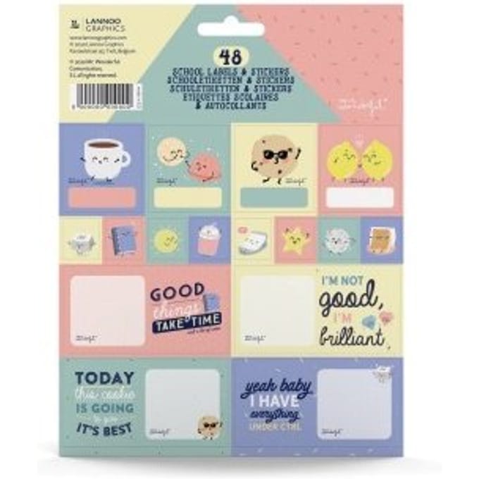 Mr. wonderful schoollabels met stickers