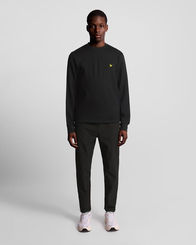 Lyle & Scott Crew Neck Fly Fleece Sweater Heren - Maat XL