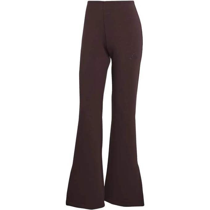 Adidas Soft Lux Flared Trainingsbroek Bruin S / Regular Vrouw
