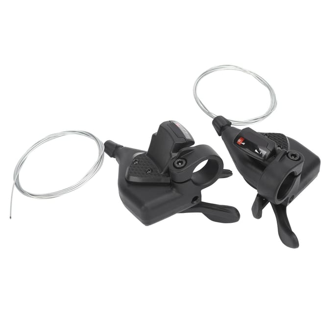 MTB Fiets Schakelhendel Derailleurs 3x8 Snelheid Aluminium Vouwfiets Shifter Fietsonderdelen black