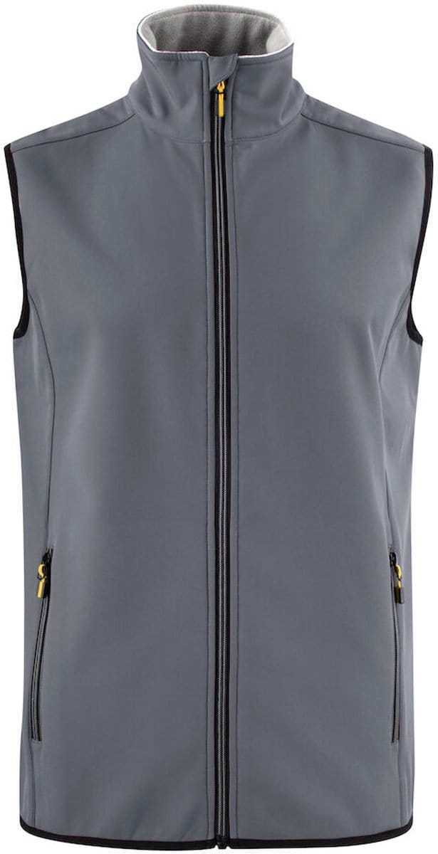 Printer softshell vest Trial man - 2261059 - Staalgrijs - maat XXL