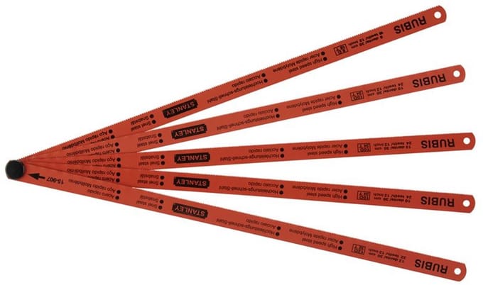 Stanley Metaalzaagblad 300mm - Mix (5 stuks/kaart)