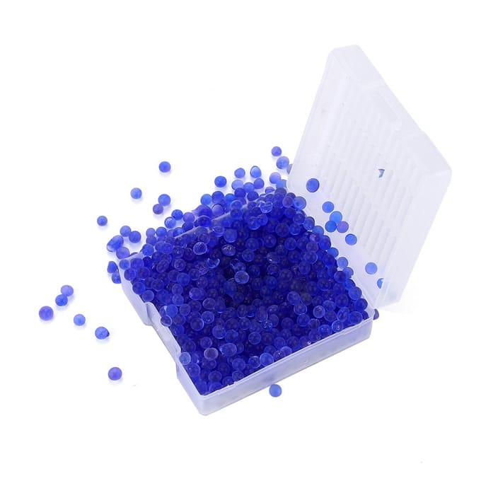 Déshydratant réutilisable en silicone, perles anti-humidité, déshumidificateur étanche à l'humidité pour appareil photo blue
