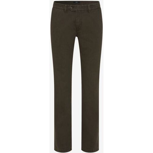 Brax Broek Jörn Flat Front Cotton Subtle Thermo Concept Donker Groen / male