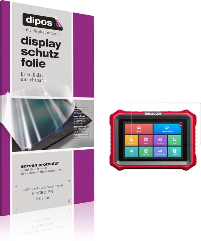 dipos – 2x Beschermfolie geschikt voor KINGBOLEN K8 Elite | Krasbestendige & heldere Screenprotector Ultra-Thin
