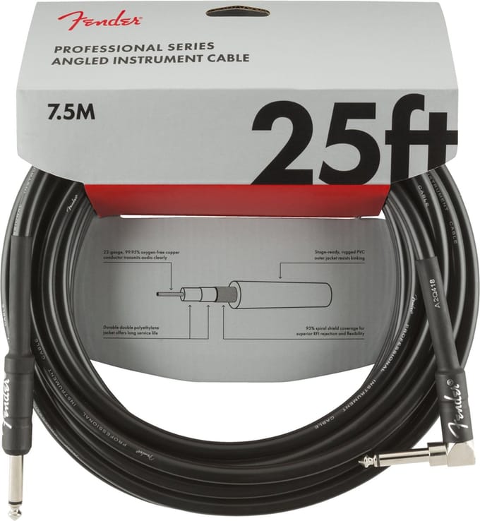 Fender professionele gitaarkabel 7,5 m - hoge kwaliteit