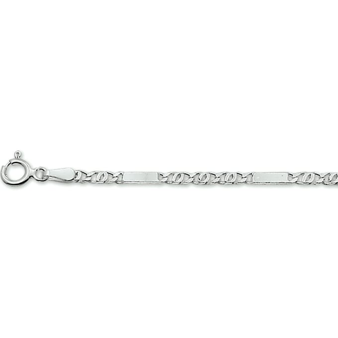 Zilver Gerhodineerde Armband valkenoog 2 1329740