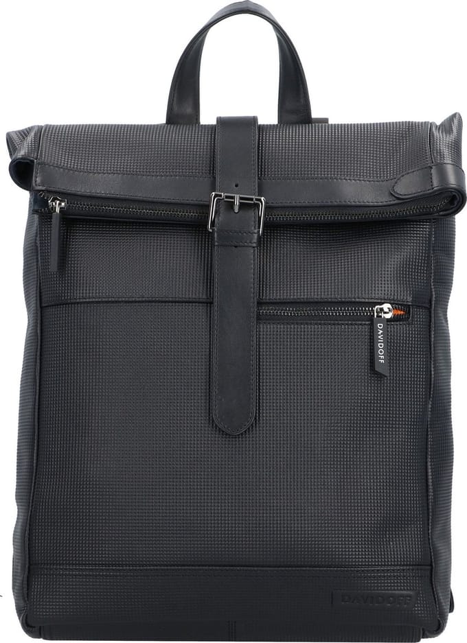 Davidoff Paris Dagrugzak Leer 38 cm Laptop compartiment - 41cm (17 duim) - schwarz