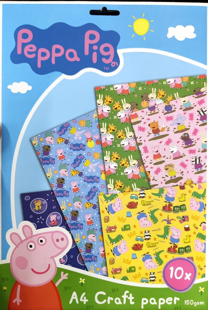 knutselpapier - peppa pig
