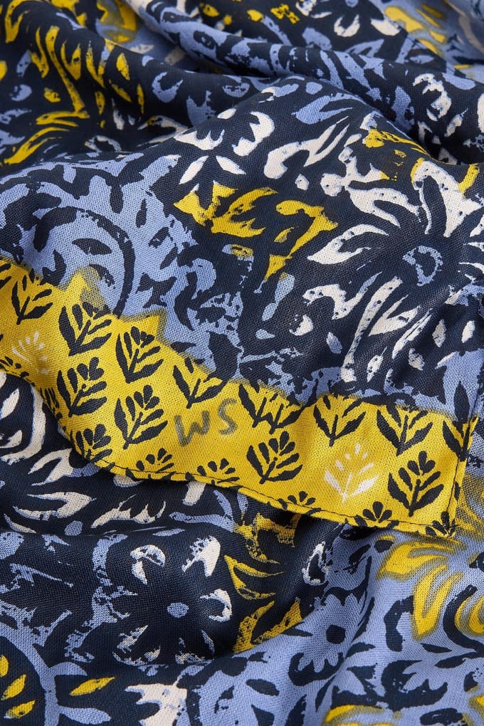 White Stuff Sophie Printed Scarf Blue Print Taglia: OS | Sciarpe Outlet | Uomo | Blu