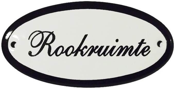 Deurbord Rookruimte