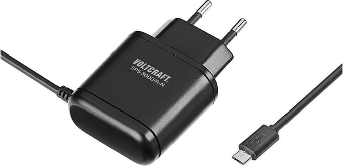 VOLTCRAFT SPS-3000/R-N Stekkernetvoeding, vaste spanning Geschikt voor model: Raspberry Pi® B, Raspberry Pi® B+, Raspberry Pi® 2 B, Raspberry Pi® 3 B,