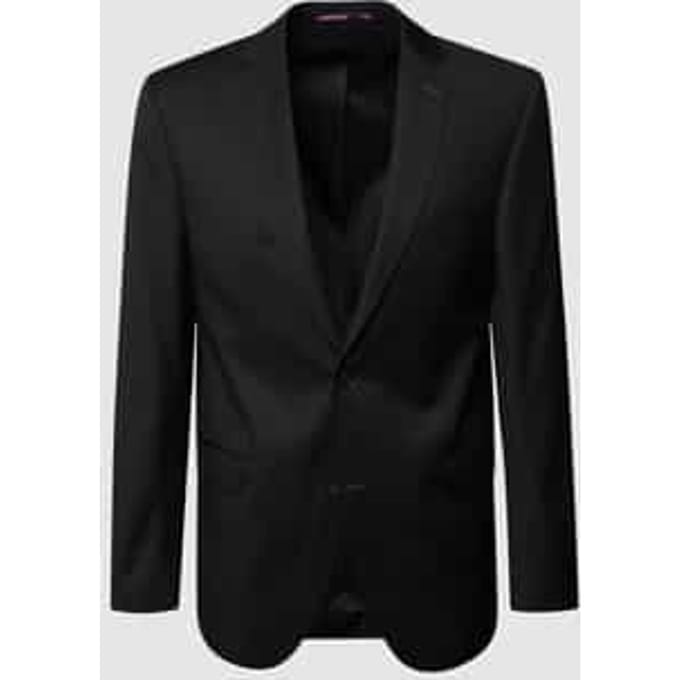 Modern fit colbert met 2 knopen van scheerwol