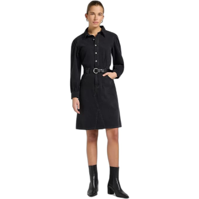 Lee 112370995 Lang Mouw Jurk Zwart S Vrouw