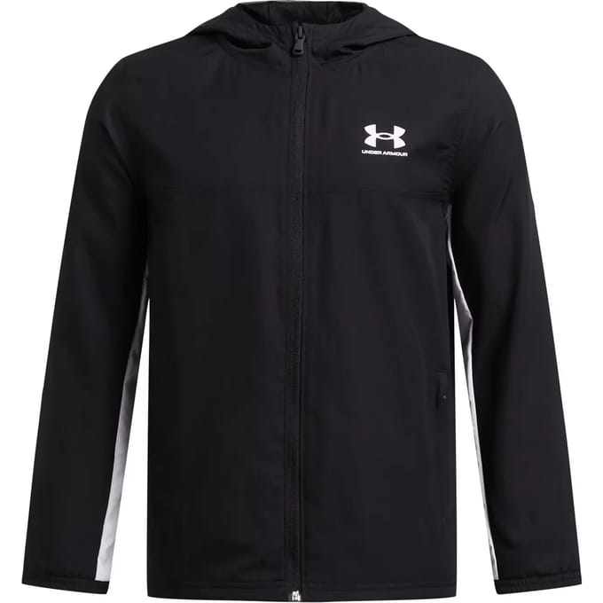 Under Armour Rival Woven Trainingspakken Kinder - Zwart - Maat 122 - 127 CM - Poly Woven