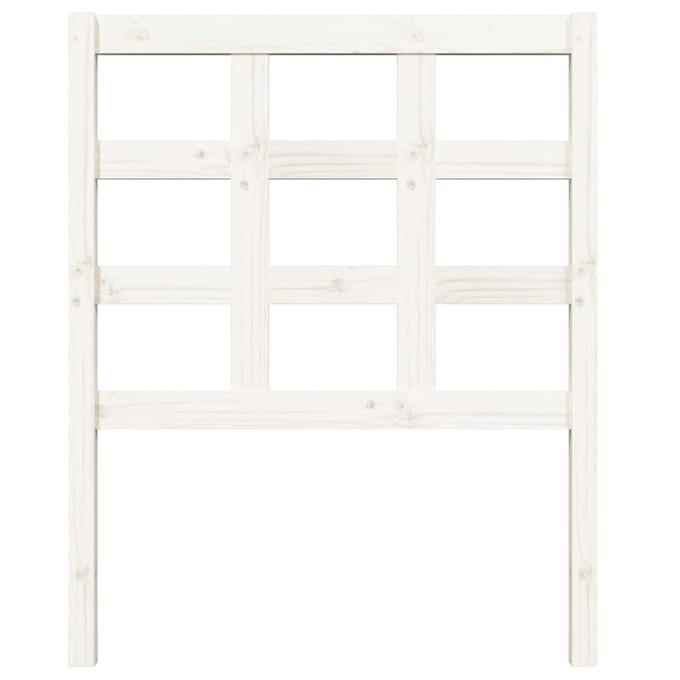 vidaXL - Hoofdbord - 80,5x4x100 - cm - massief - grenenhout - wit