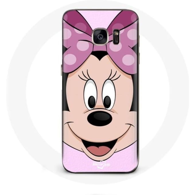 Hoesje - Minnie Mouse - Galaxy S7 - Flexibel - Tekening - Bescherming kind roze