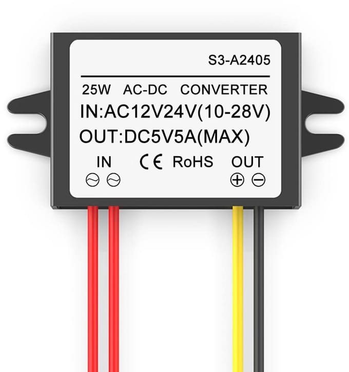 ONF3 - Buck Converter - Waterproof AC-DC Voeding - 25W - 12V 24V omvormer - Efficiënte energieomzetting - Compact formaat - Geschikt voor divers...