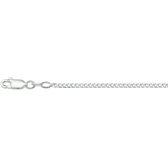 Zilveren gourmet ketting 1005328