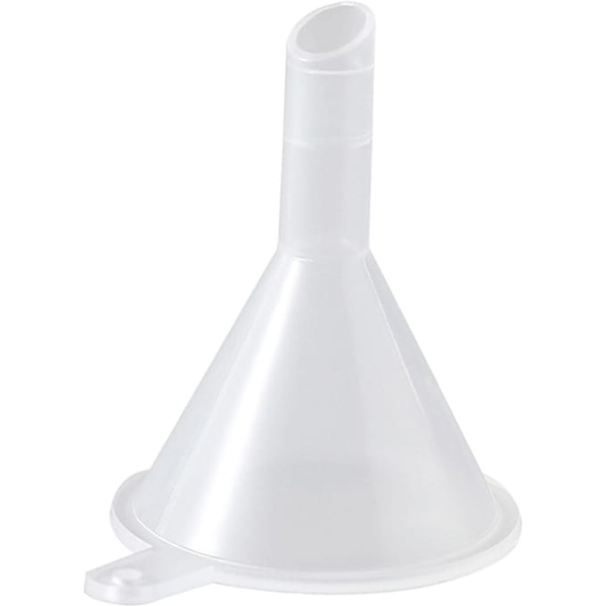 Mini Trechter Transparant Brede Mond Plastic Multifunctioneel Vaatwasserbestendig Kleine Trechter voor Laboratoriumfles white