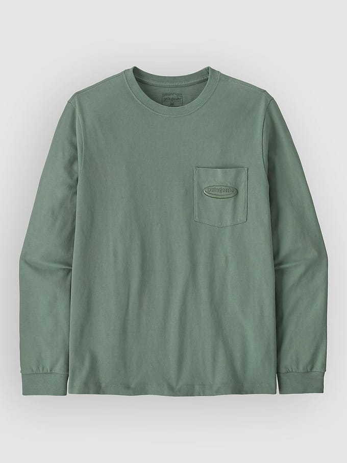 Patagonia Mw 95 Oval Logo Pocket Longsleeve groen