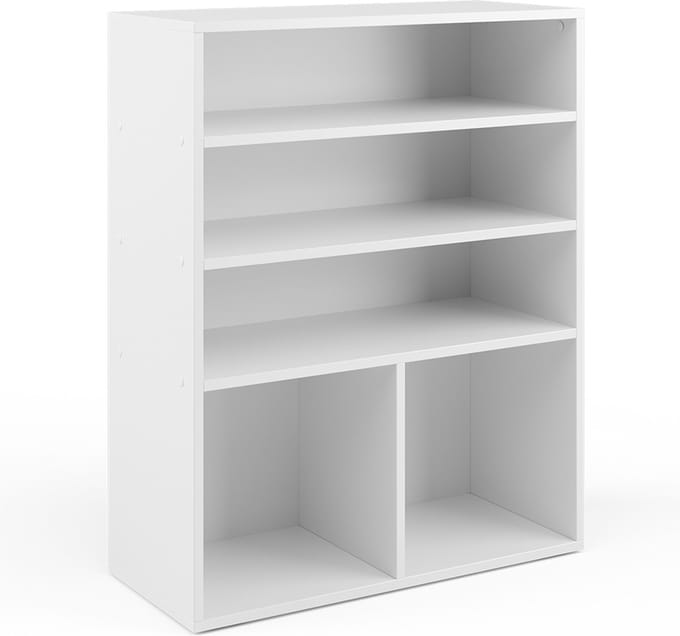 Vicco Boekenrek – 72 x 90.2 cm 2 compartimenten Wit
