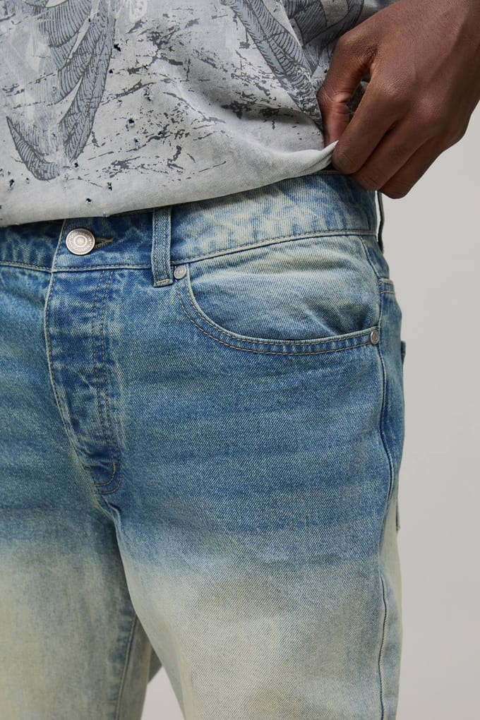 Basic Slim Fit Jeans | Antique Blue | Size 48R