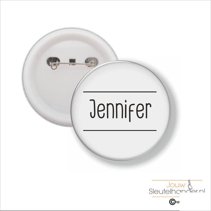 Button Met Speld 58 MM - Jennifer