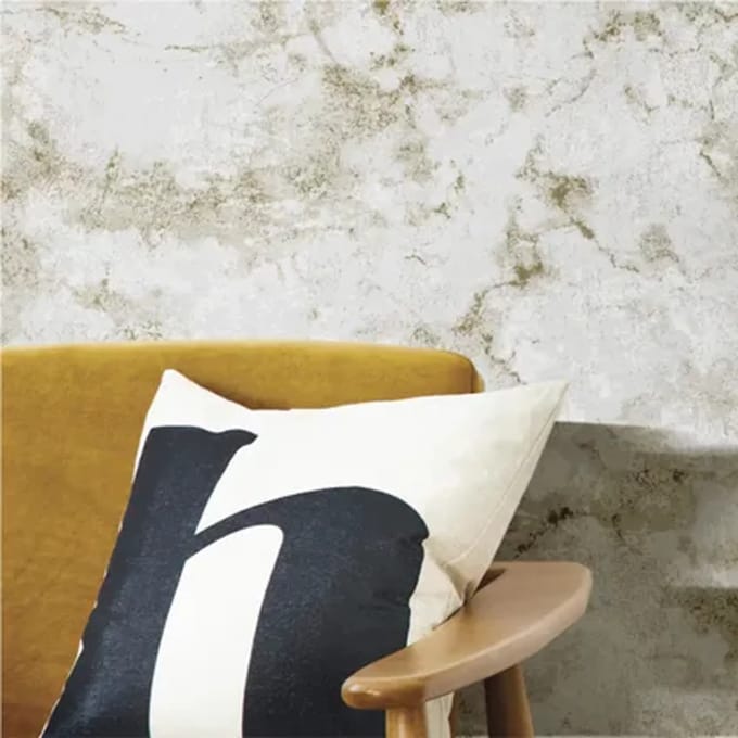 Noordwand - Behang - Friends - & - Coffee - Marble - Concrete - grijs - en - metallic