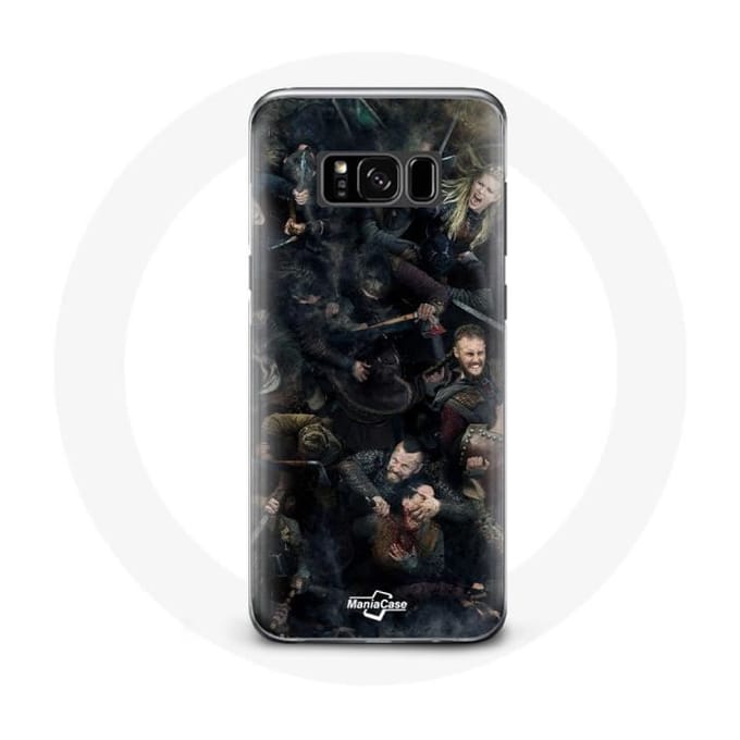 Hoesje - Vikings - Samsung Galaxy S8 Plus - Hard - Zwart - Bescherming